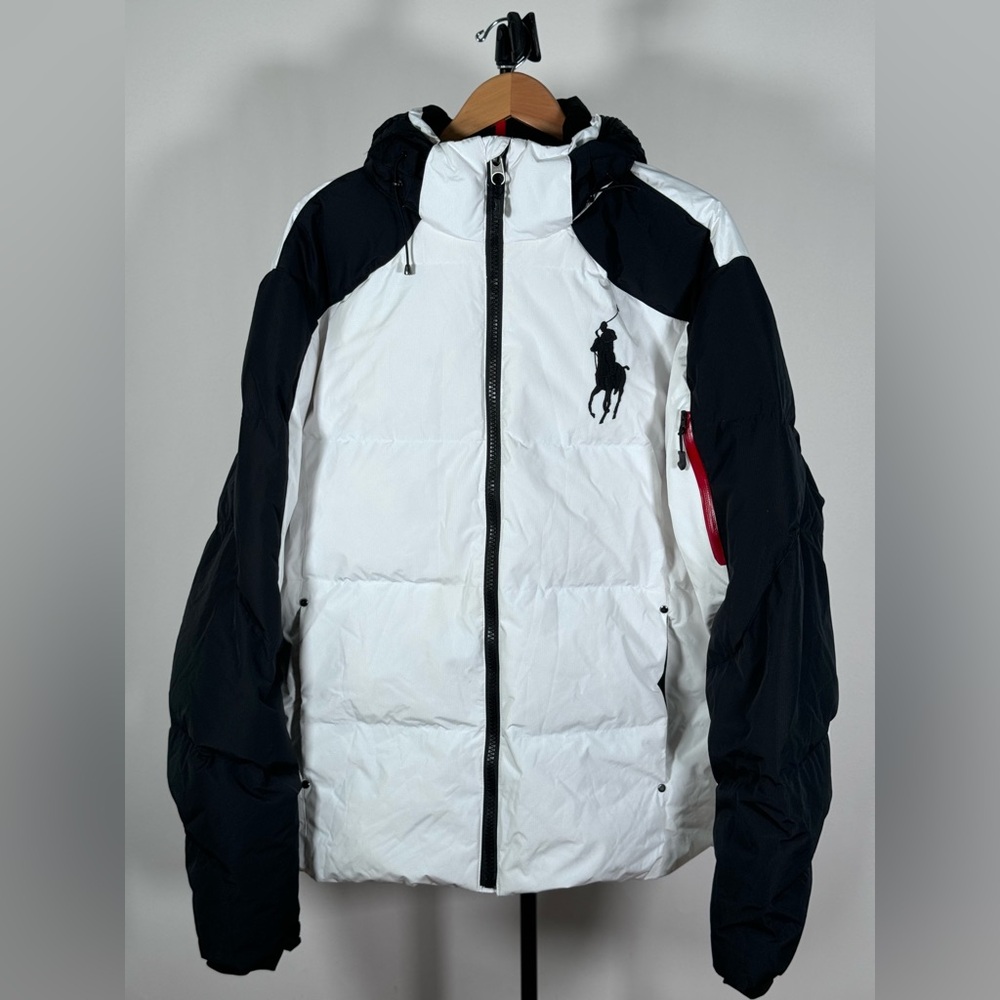 NWT Polo Ralph Lauren Big Pony Hooded Fill Puffer Jacket White NWT Men
